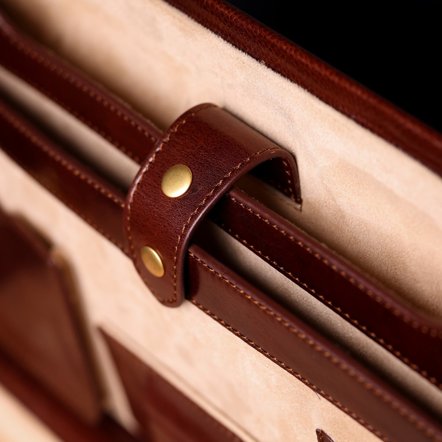Attaché-case en cuir Porte-documents - The Golden Bowl