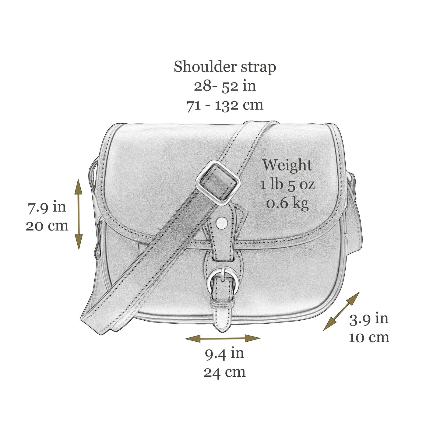 Sac en cuir pour le corps - Women In Love
