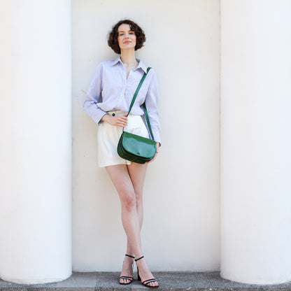 Leder Cross Body Bag - Moonfleet