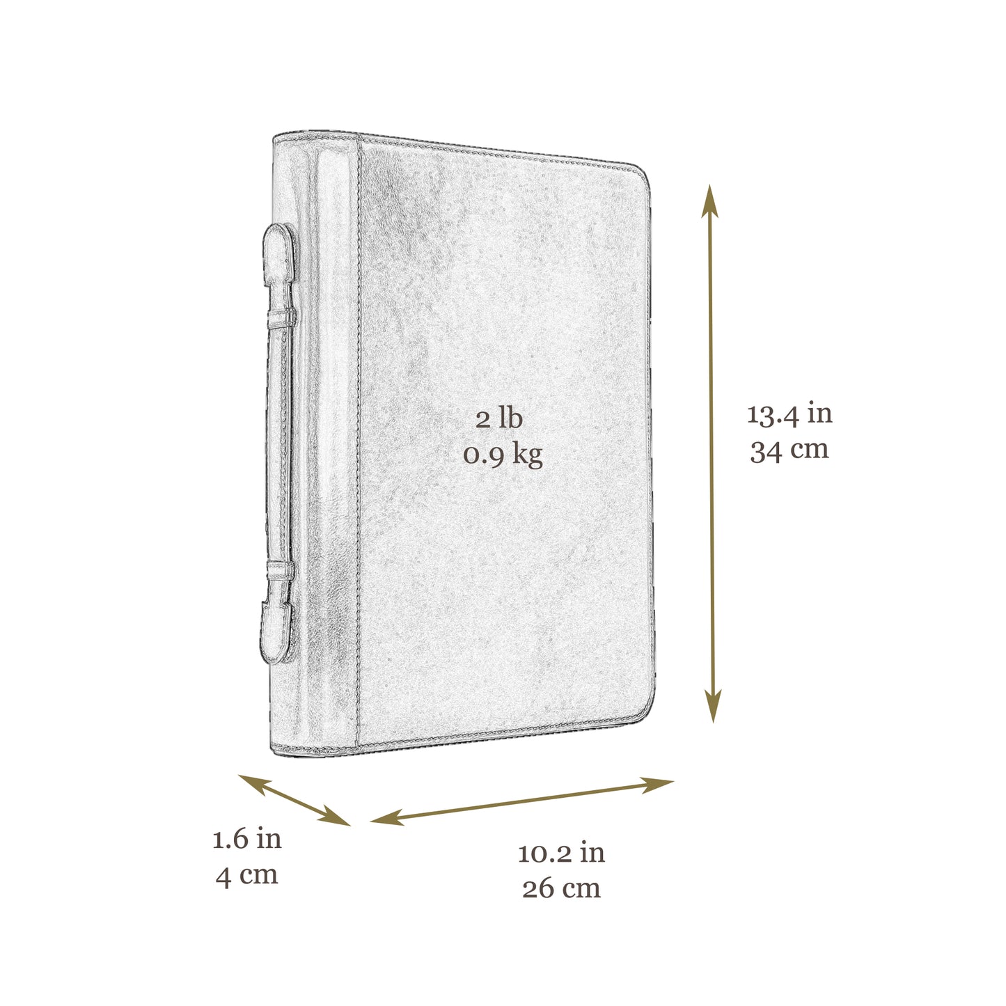 Leather Portfolio with Binder - Joy in the Morning