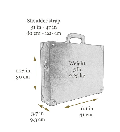 Große Leder-Attaché-Tasche Aktentasche - Parade's End