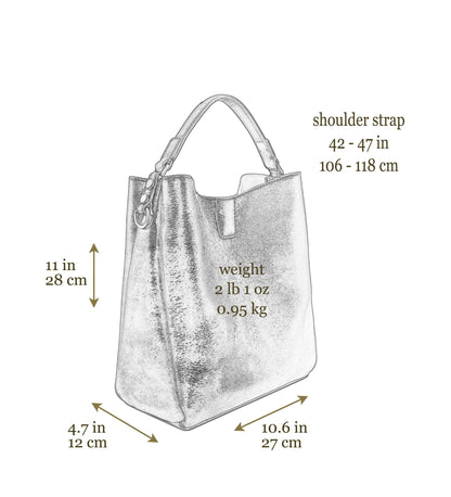 Fourre-tout en cuir marron pour femmes, sac à bandoulière - Alice in Wonderland