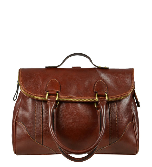 Sac à dos en cuir marron pour femmes - Charlotte's Web
