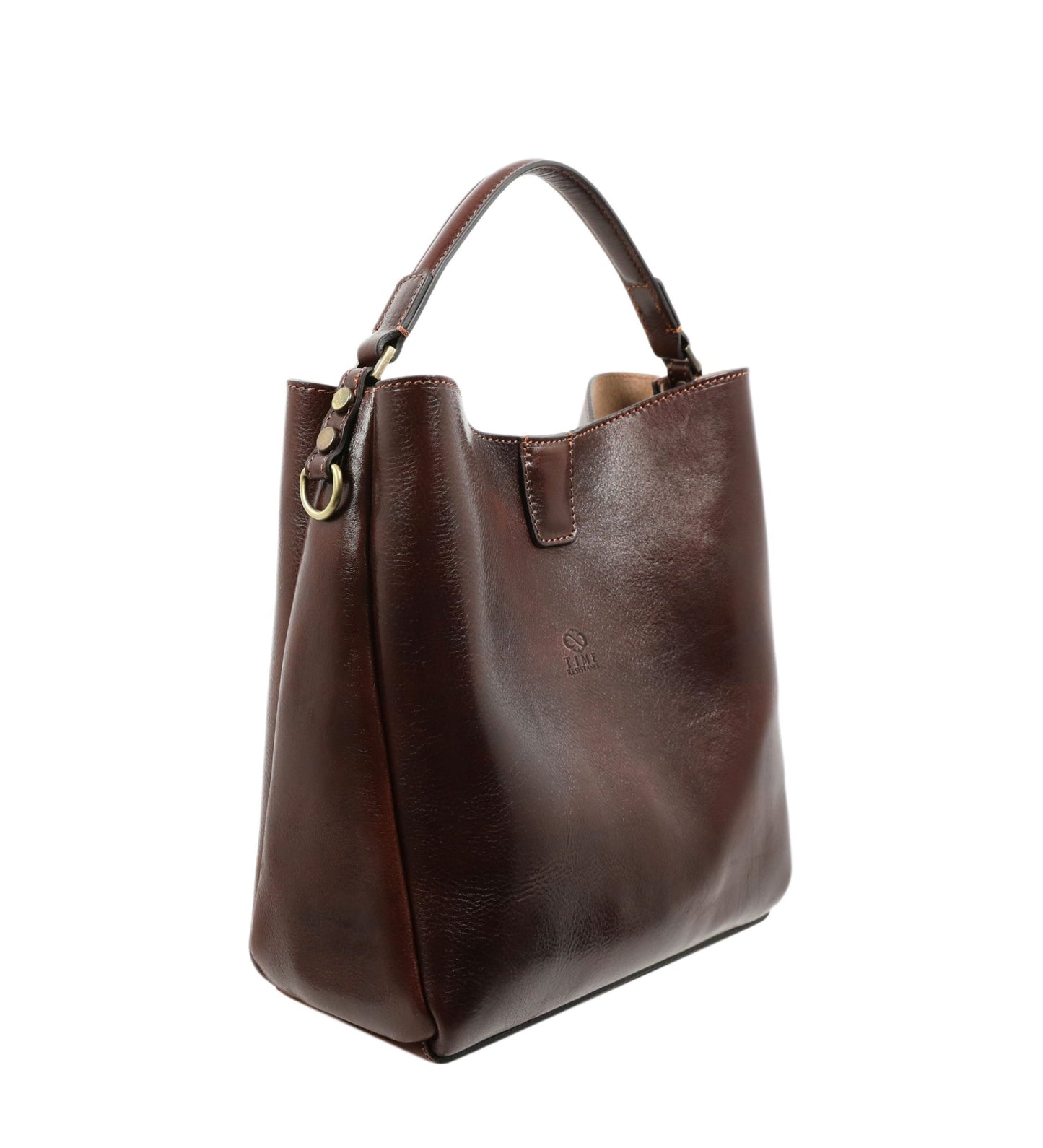 Fourre-tout en cuir marron pour femmes, sac à bandoulière - Alice in Wonderland