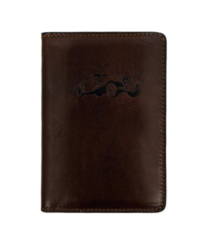 Brown Leather Car Documents Holder for Women - Self-Reliance