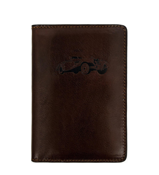 Porte-documents de voiture en cuir marron - Self-Reliance