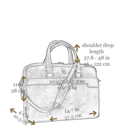 Sacoche en cuir pour ordinateur portable - Orlando