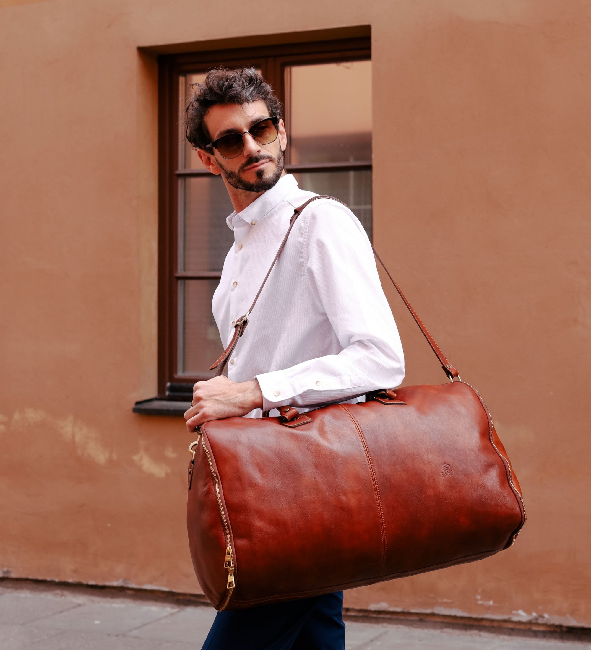 Leather Garment Bag, Duffel Bag - Paradise Lost