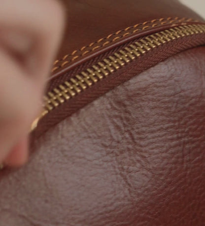 Womens Leather Backpack Travel Bag - The Divine Comedy