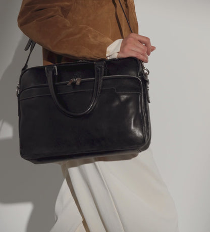 Womens Leather Briefcase Laptop Bag - Orlando