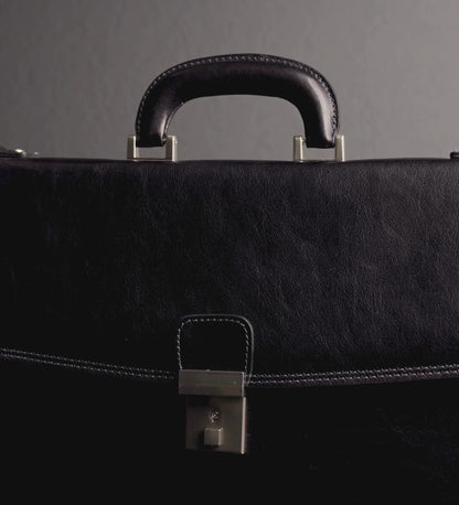 Womens Leather Briefcase - The Sound of the Mountain