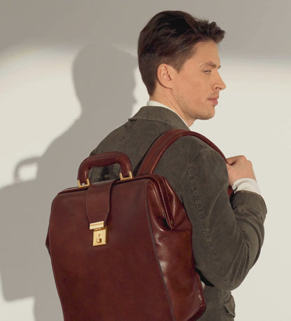 Sac à dos en cuir - A Brief Story of Time