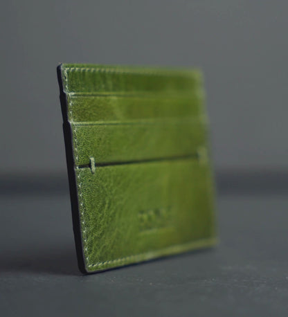 Womens Leather Credit Card Case Business Card Case - Fireflies