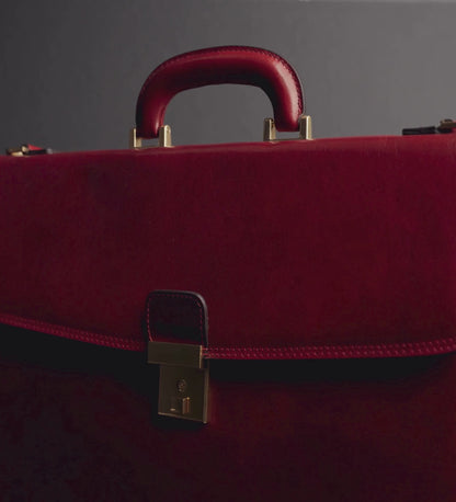 Womens Leather Briefcase - The Sound of the Mountain