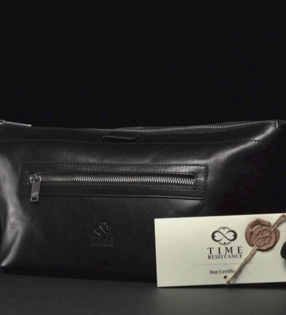 Womens Leather Cosmetic Bag Dopp Kit - Ragtime