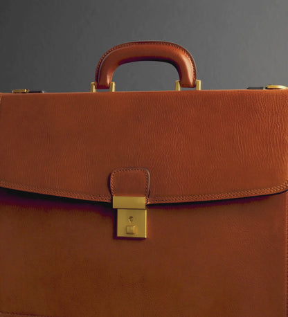 Womens Leather Briefcase - The Sound of the Mountain