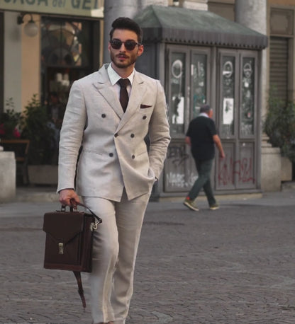 Porte-documents en cuir au design classique - The Magus