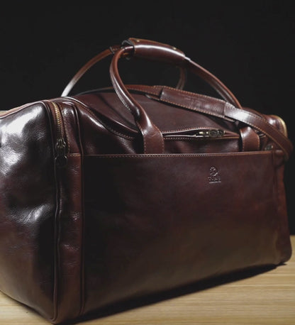 Grand sac de sport en cuir italien - The Hitchhikers Guide to the Galaxy