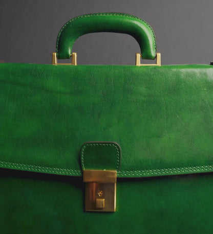 Womens Leather Briefcase - The Sound of the Mountain