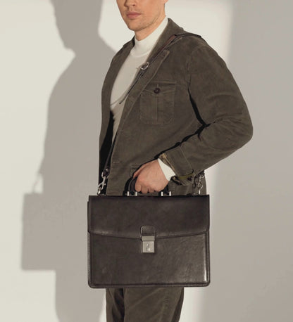Porte-documents en cuir - The Sound of the Mountain