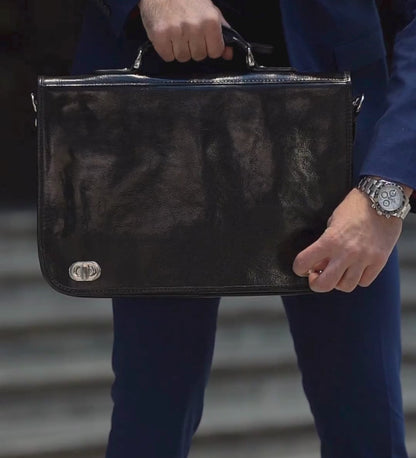 Sacoche en cuir pour ordinateur portable - Illusions