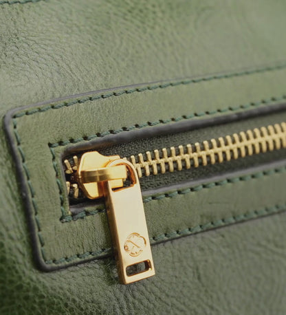 Womens Leather Cosmetic Bag Dopp Kit - Ragtime