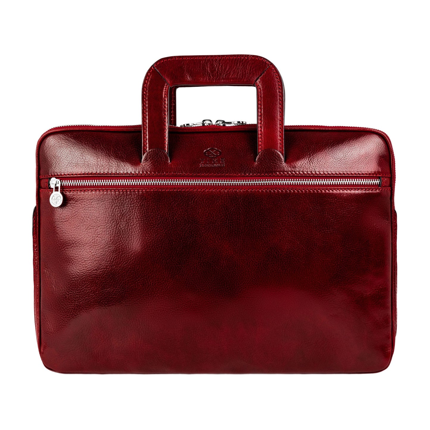 Leather Briefcase Laptop Bag - Brave New World Briefcase Time Resistance   