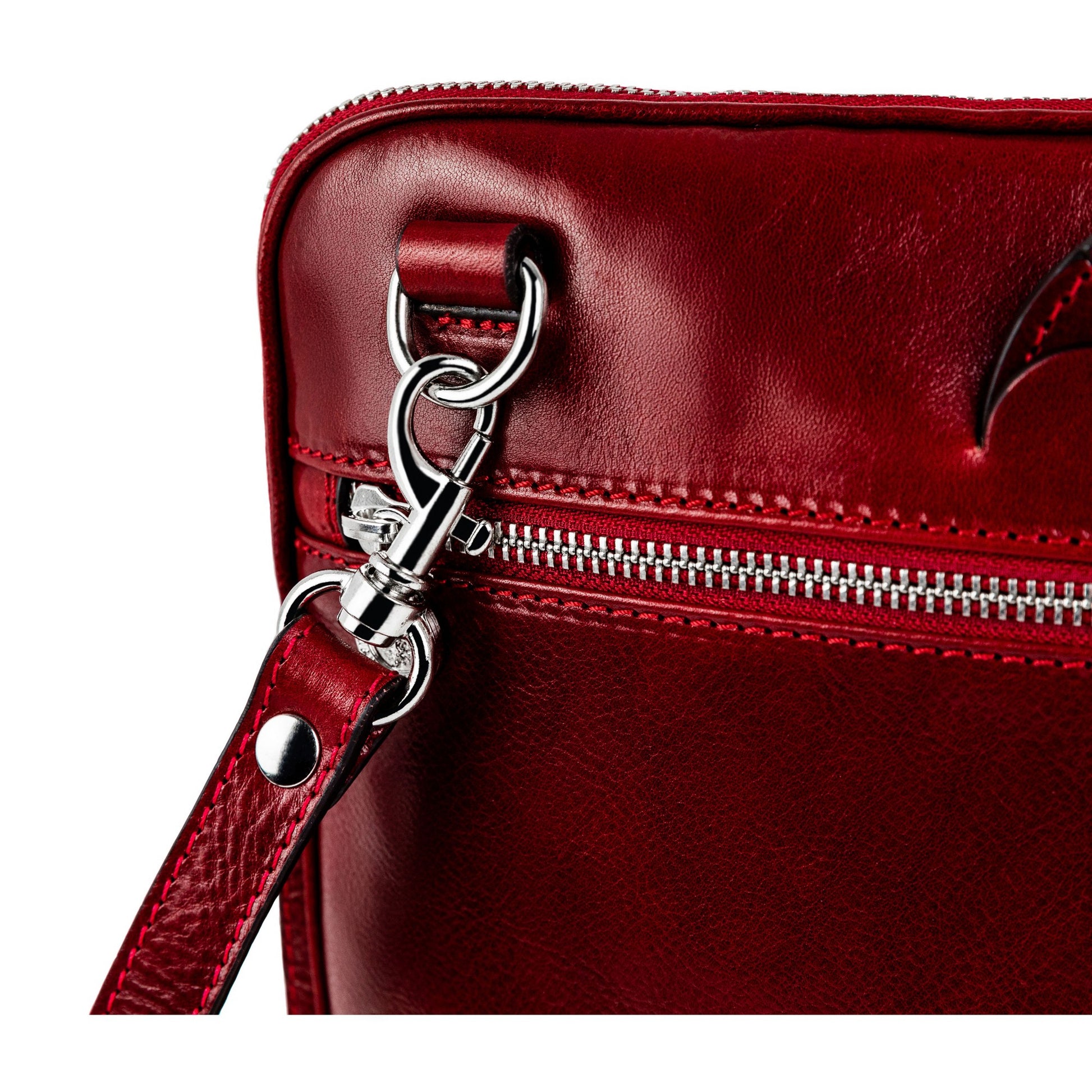 Leather Briefcase Laptop Bag - Brave New World Briefcase Time Resistance   