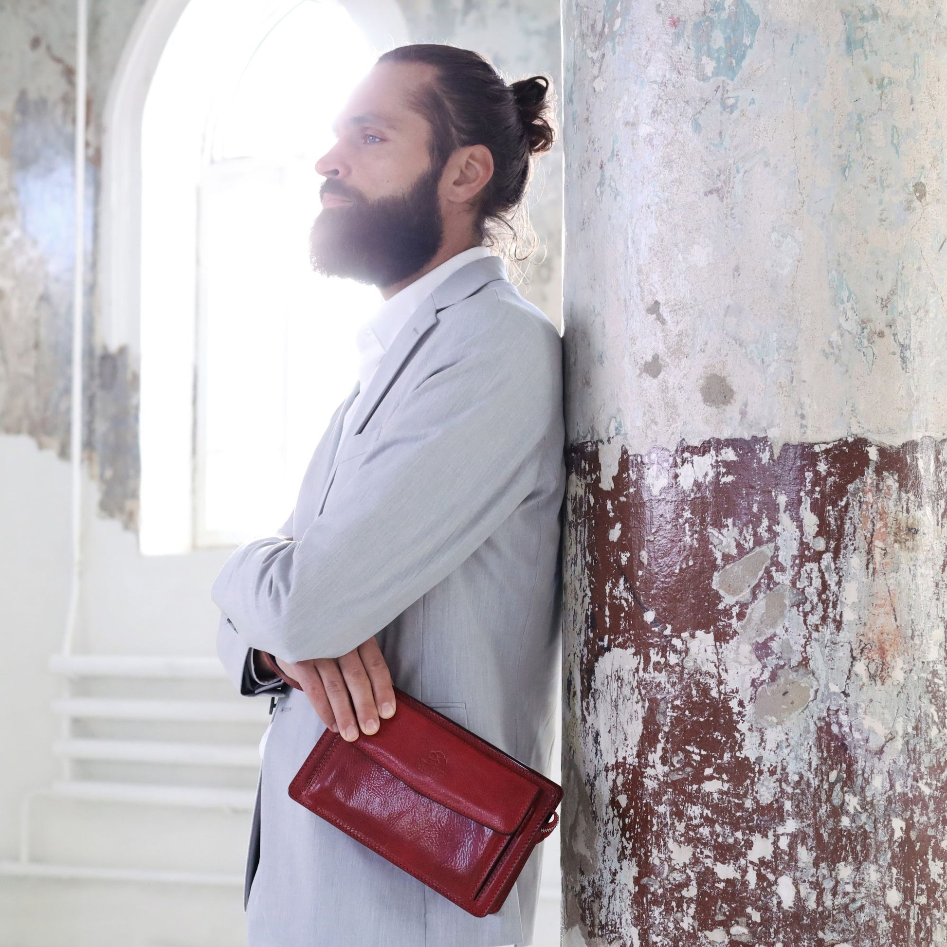Leather Clutch Purse - Decameron Accessories Time Resistance   