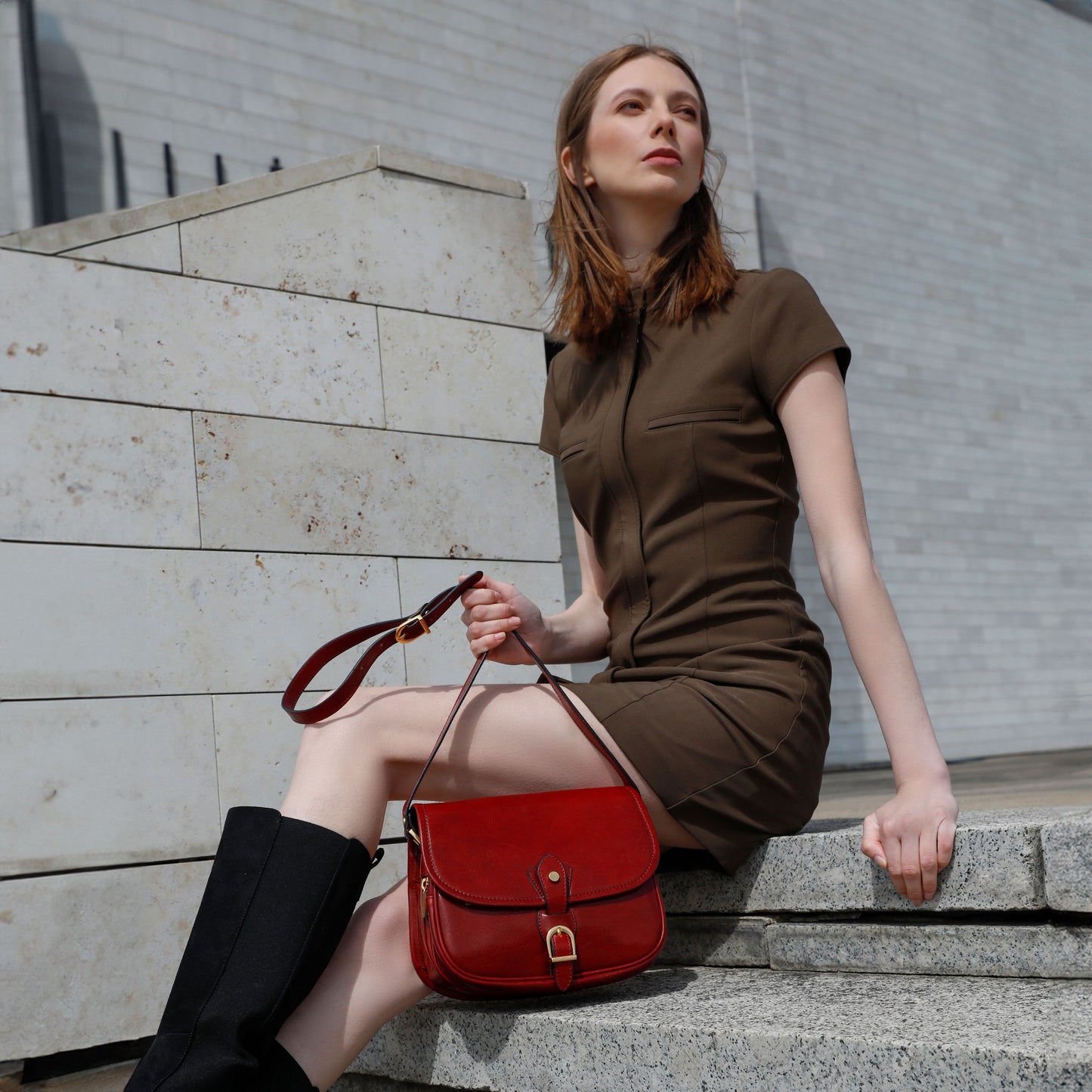 Sac en cuir pour le corps - Women In Love