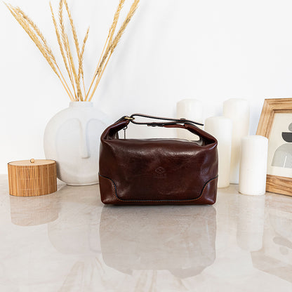 Leather Toiletry Bag - Autumn Leaves Accessories Time Resistance   