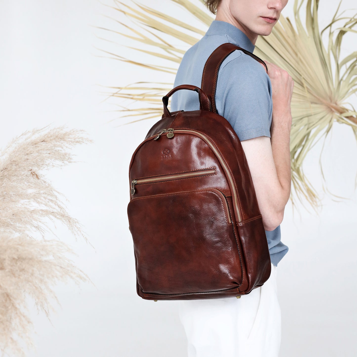 Leather Backpack - I, Claudius Backpack Time Resistance   