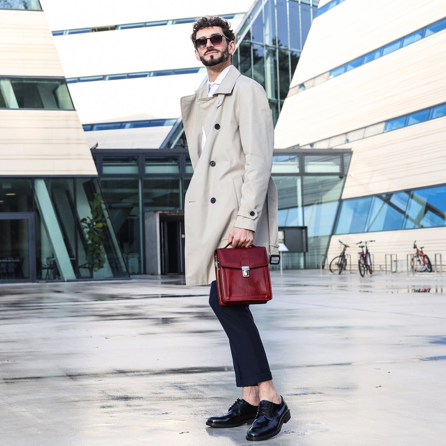 Small Leather Briefcase - Walden Briefcase Time Resistance   