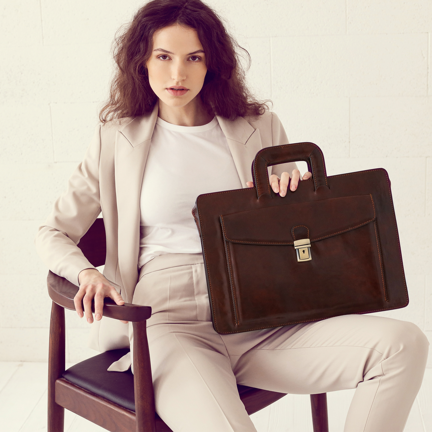 Leather Briefcase - The Tempest Briefcase Time Resistance   