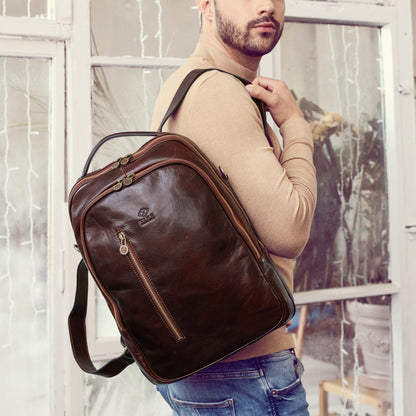 Leather Backpack - The Overstory Backpack Time Resistance   