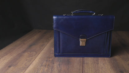 Classic Design Leather Briefcase - The Magus