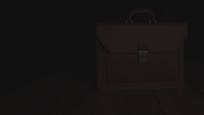 Large Leather Briefcase - Invisible Man