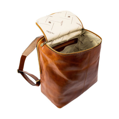 Leather Backpack - A Bend in the River Backpack Time Resistance   