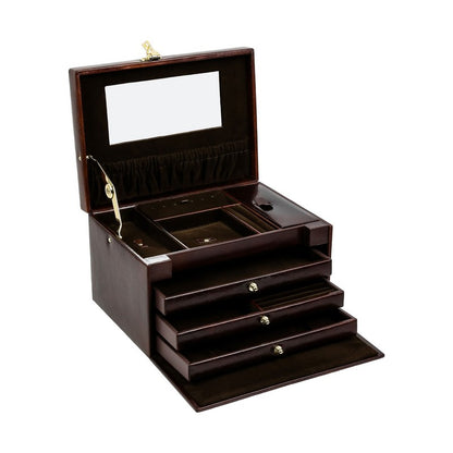 Large Leather Jewelry Box - The Portrait of a Lady Accessories Time Resistance   