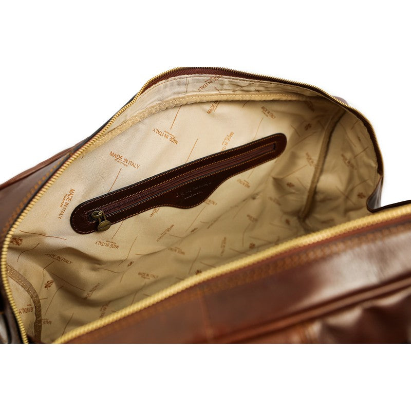 Leather Duffel Bag Weekender Bag - The Count of Monte Cristo Duffel Bag Time Resistance   