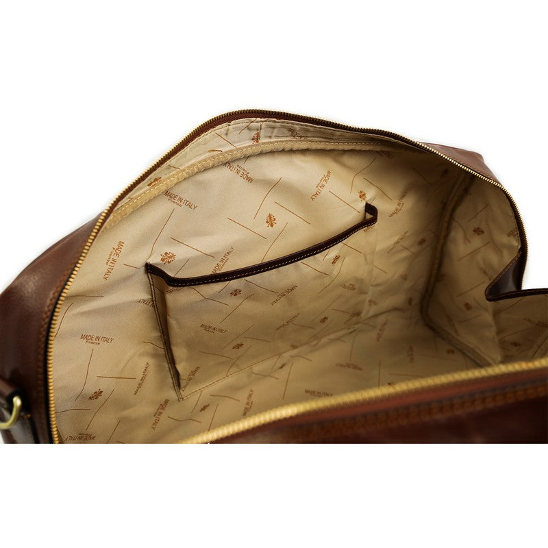 Leather Duffel Bag Weekender Bag - The Count of Monte Cristo Duffel Bag Time Resistance   