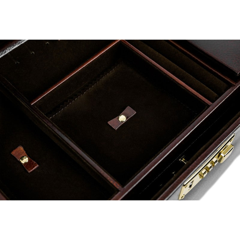 Large Leather Jewelry Box - The Portrait of a Lady Accessories Time Resistance   