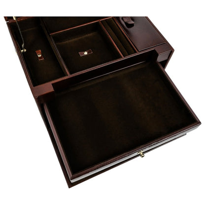 Large Leather Jewelry Box - The Portrait of a Lady Accessories Time Resistance   