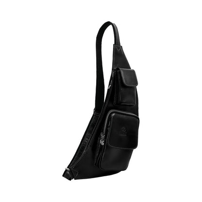 Leather Sling Bag Crossbody Bag - The Monk  Time Resistance   