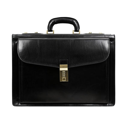 Leather Code-lock Briefcase - The Watchmen Briefcase Time Resistance   