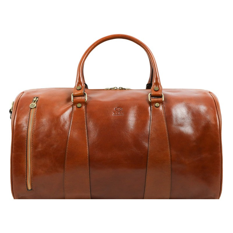 Leather Duffel Bag - Wise Children Duffel Bag Time Resistance   