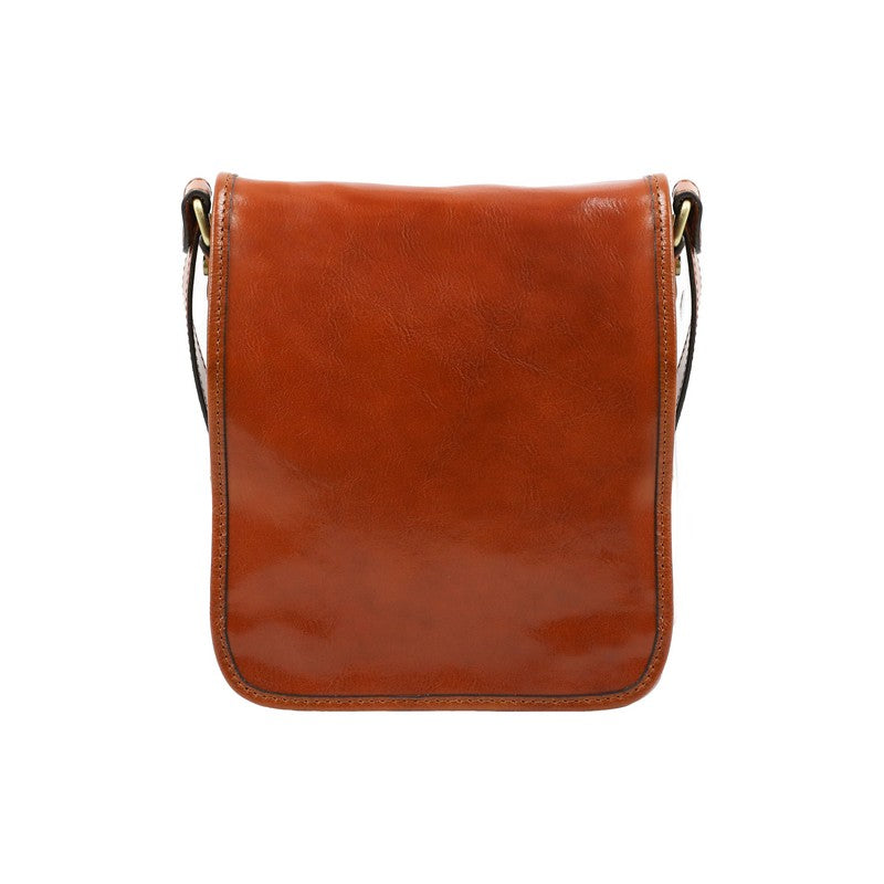 Small Leather Messenger Bag - On The Road Messenger Bag Time Resistance   