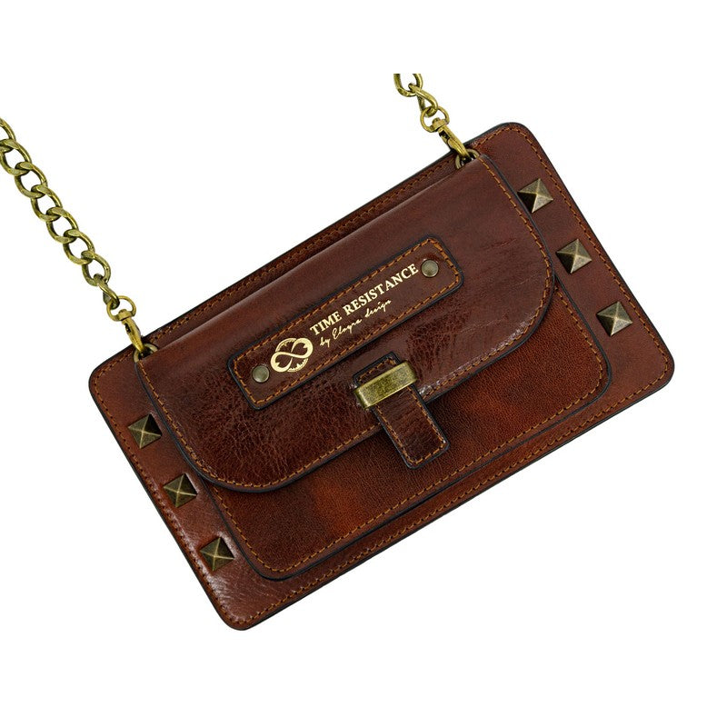 Womens Leather Clutch Purse Crossbody Bag - Little Women For Women Time Resistance   