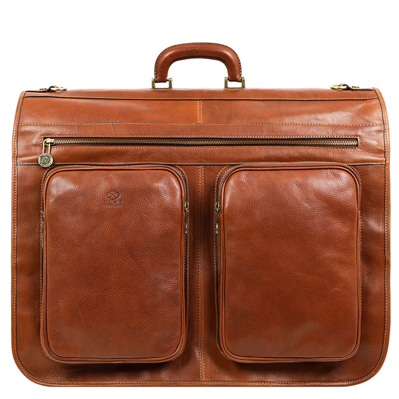 Leather Garment Bag - The Big Sleep Duffel Bag Time Resistance   