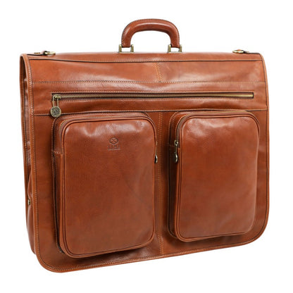 Leather Garment Bag - The Big Sleep Duffel Bag Time Resistance   